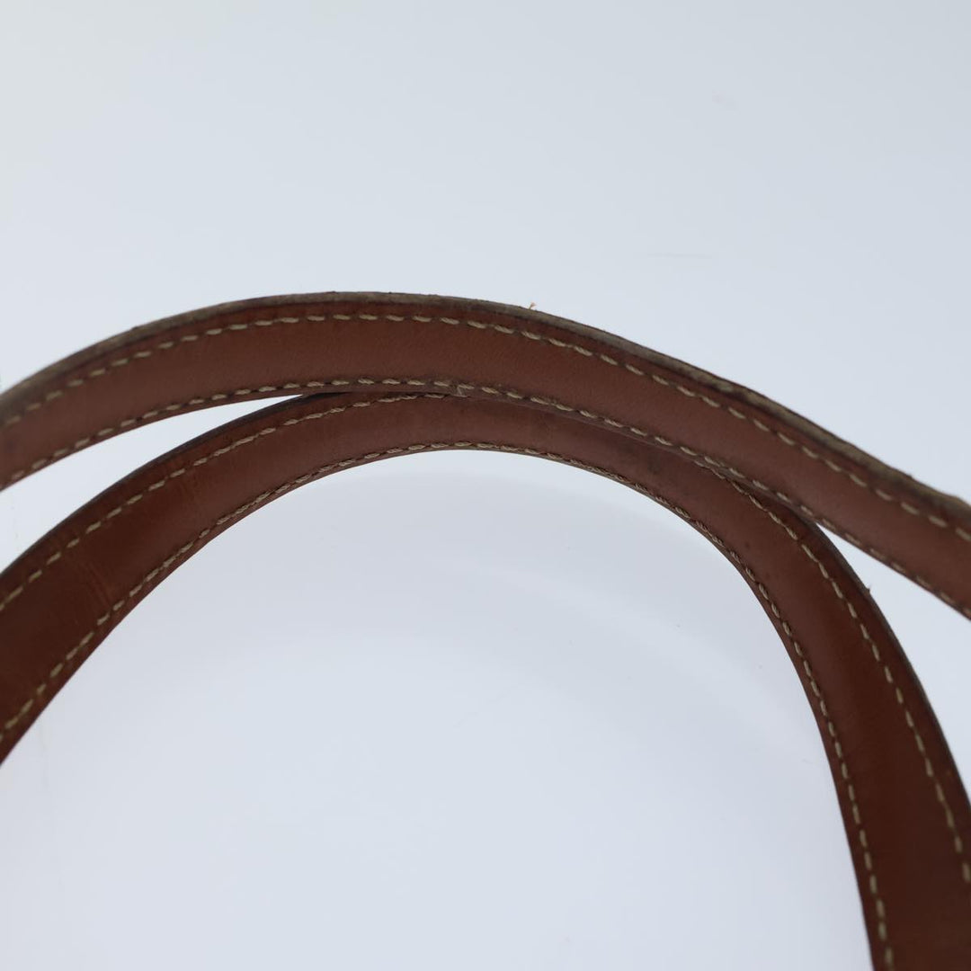 Celine Macadam Canvas Tote Bag PVC Brown Auth 72136