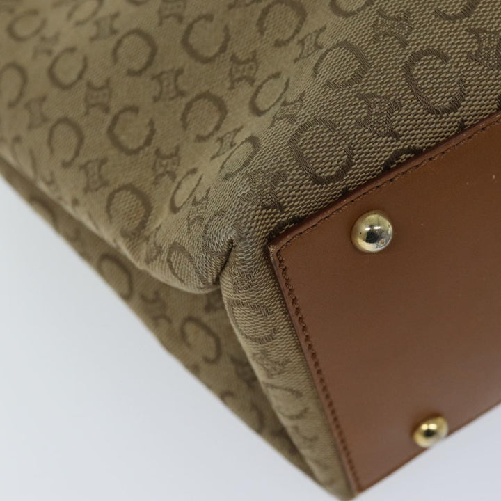 Top Quality Celine C Macadam Canvas Tote Bag Beige Auth 72148