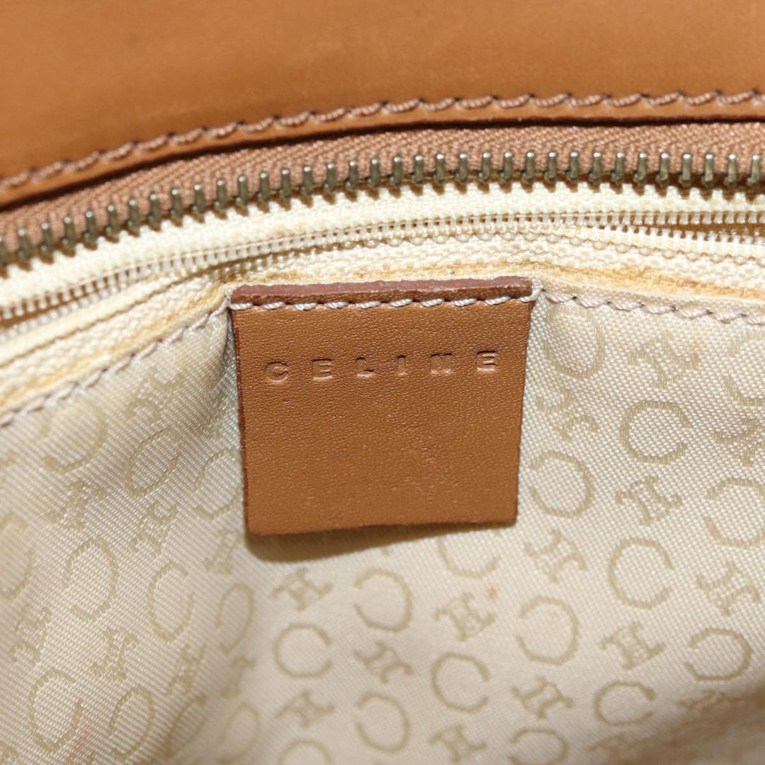 Celine C Macadam Canvas Tote Bag Beige Auth 72148