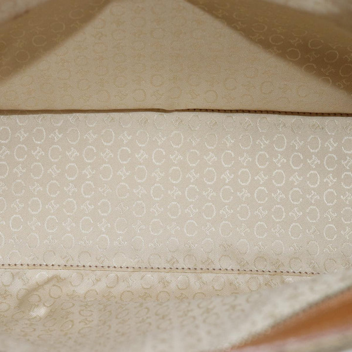 Celine C Macadam Canvas Tote Bag Beige Auth 72148