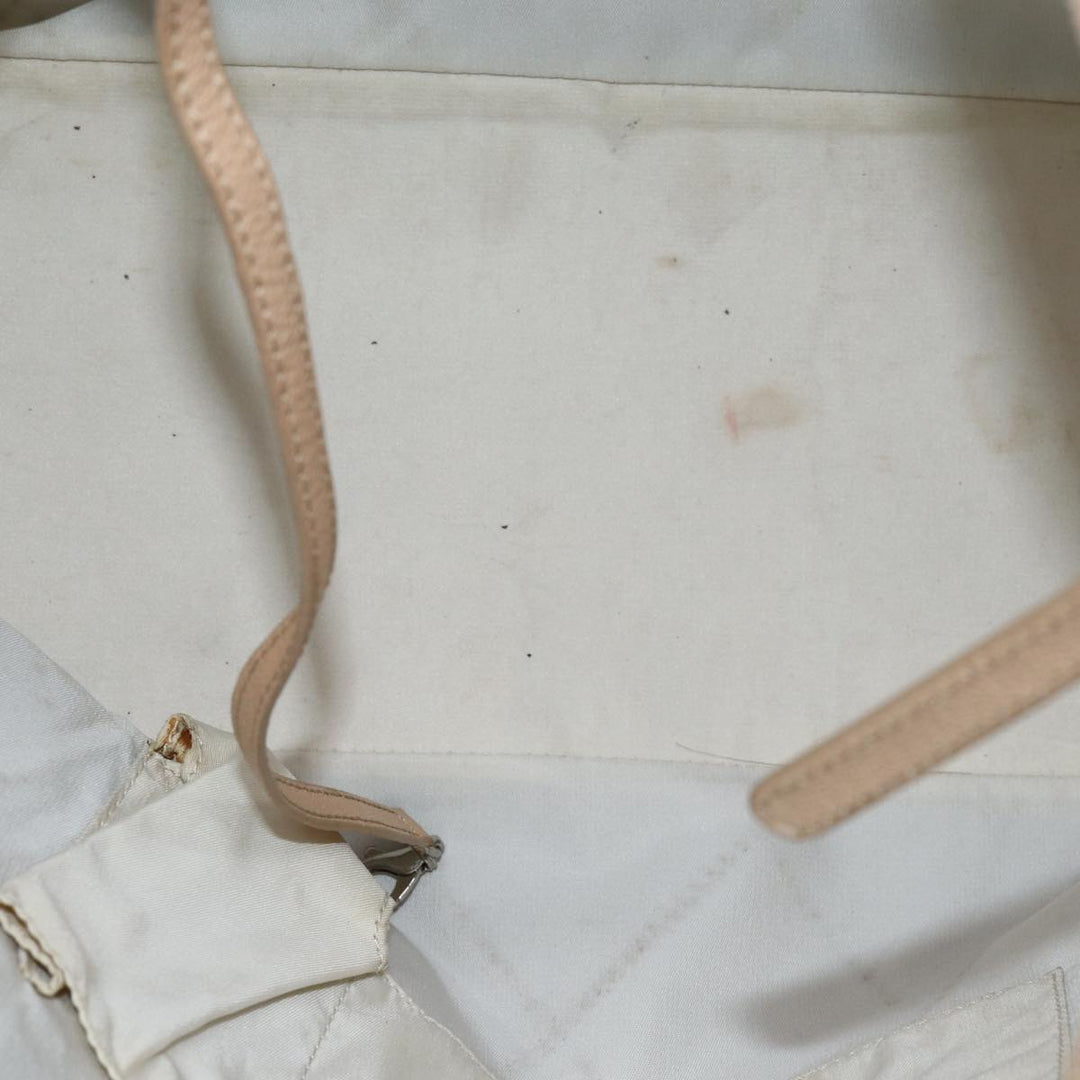 Chanel Wild Stitch Tote Bag Leather Beige CC Auth 72149