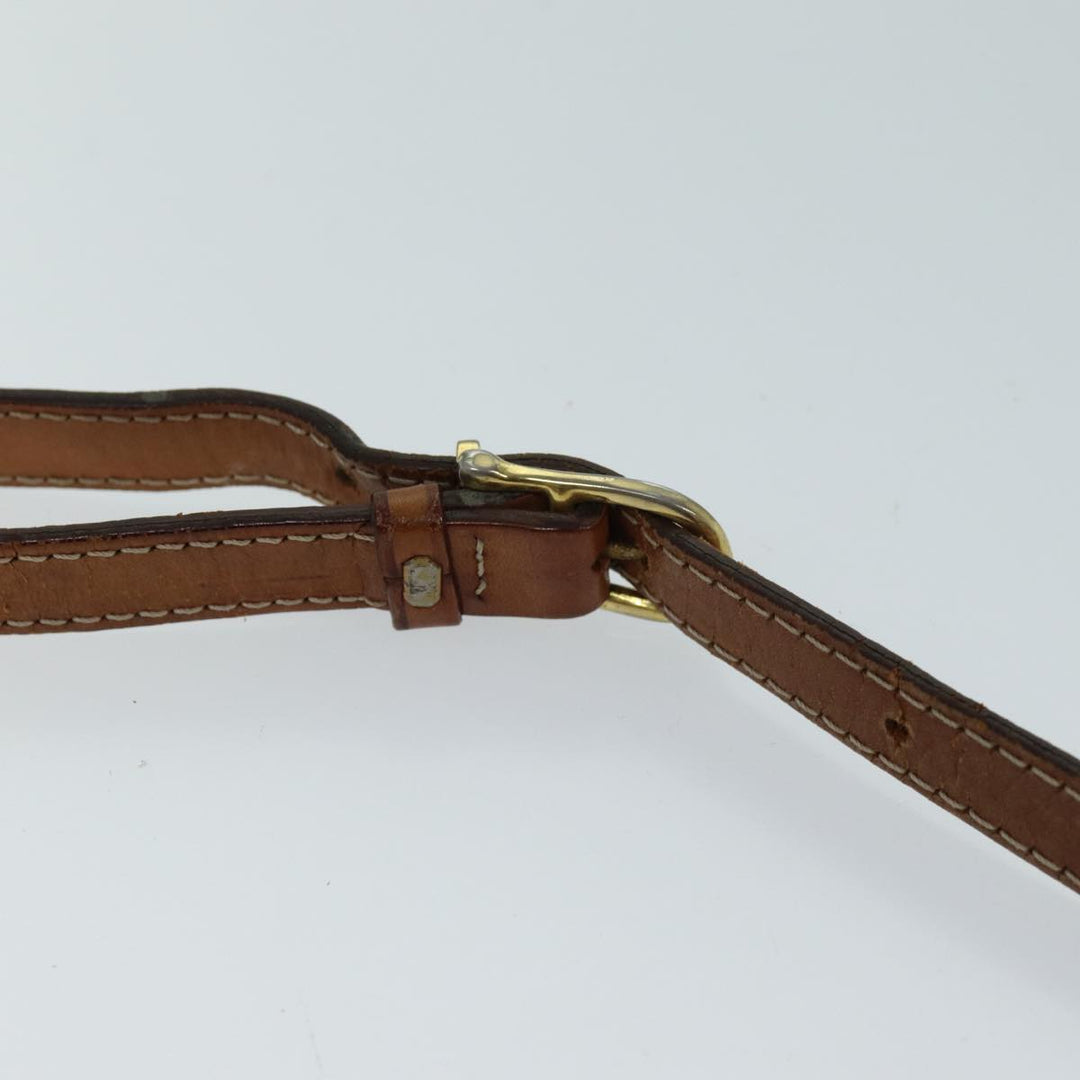 Celine Macadam Canvas Shoulder Bag PVC Brown Auth 72181