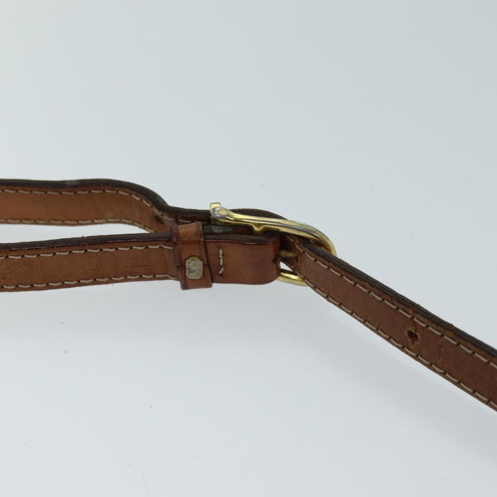 Celine Macadam Canvas Shoulder Bag PVC Brown Auth 72181