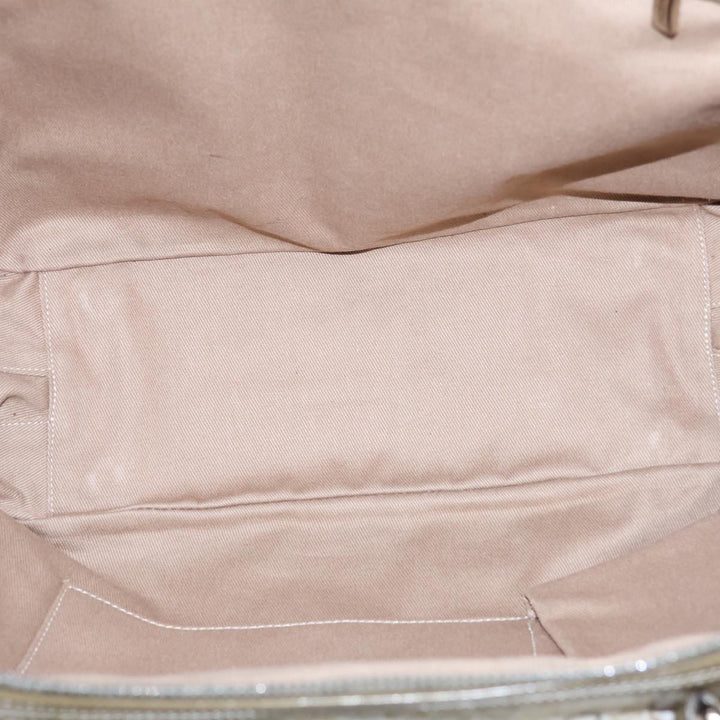 Celine C Macadam Canvas Hand Bag Khaki Auth 72182