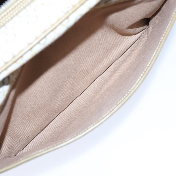 Celine C Macadam Canvas Hand Bag Khaki Auth 72182