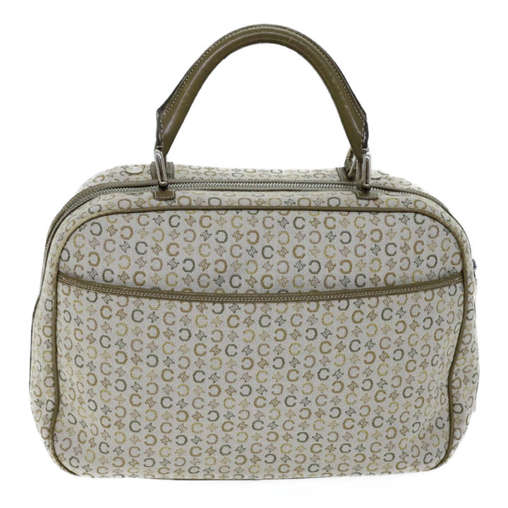 Celine C Macadam Canvas Hand Bag Khaki Auth 72182
