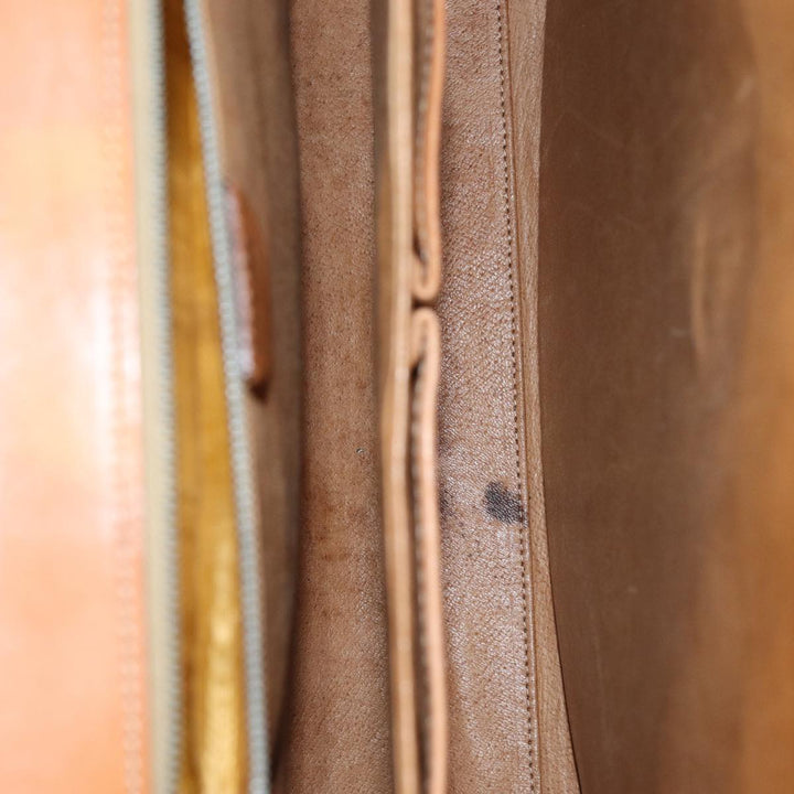Celine Macadam Canvas Hand Bag PVC Brown  72184