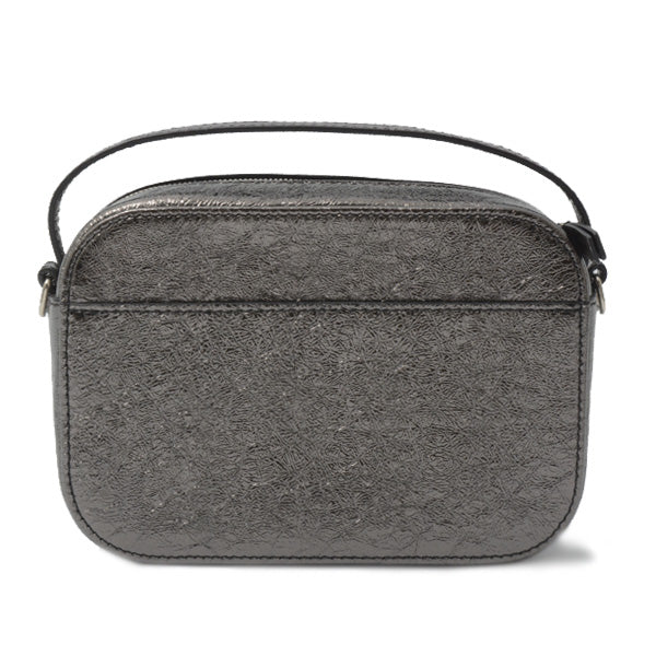 Top Quality Balenciaga Camera Bag XS 2WAY Calf Metallic Gray 608653