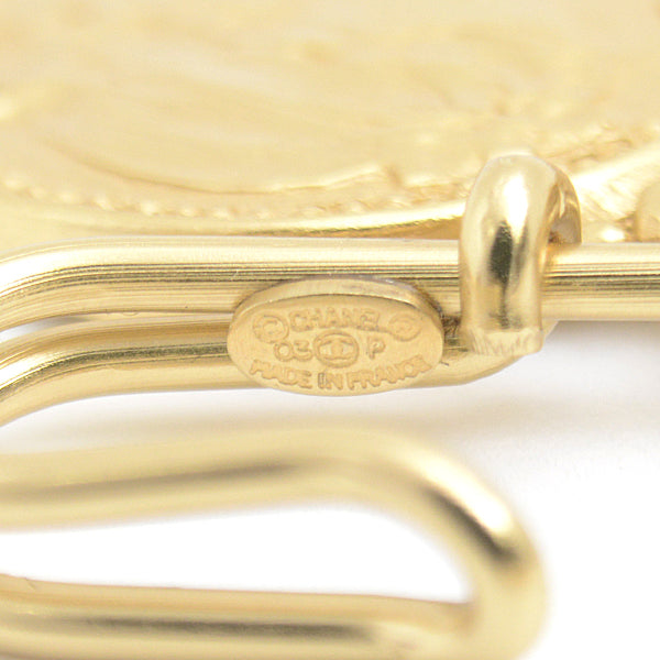 Top Quality Chanel Coco Coin Brooch Gold