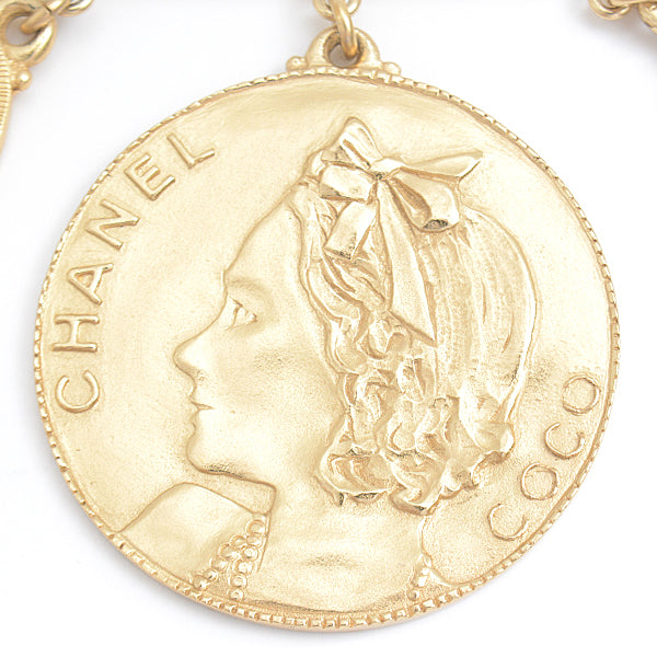 Top Quality Chanel Coco Coin Brooch Gold