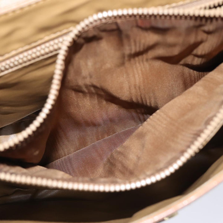 Celine Macadam Canvas Hand Bag Beige Auth 72344