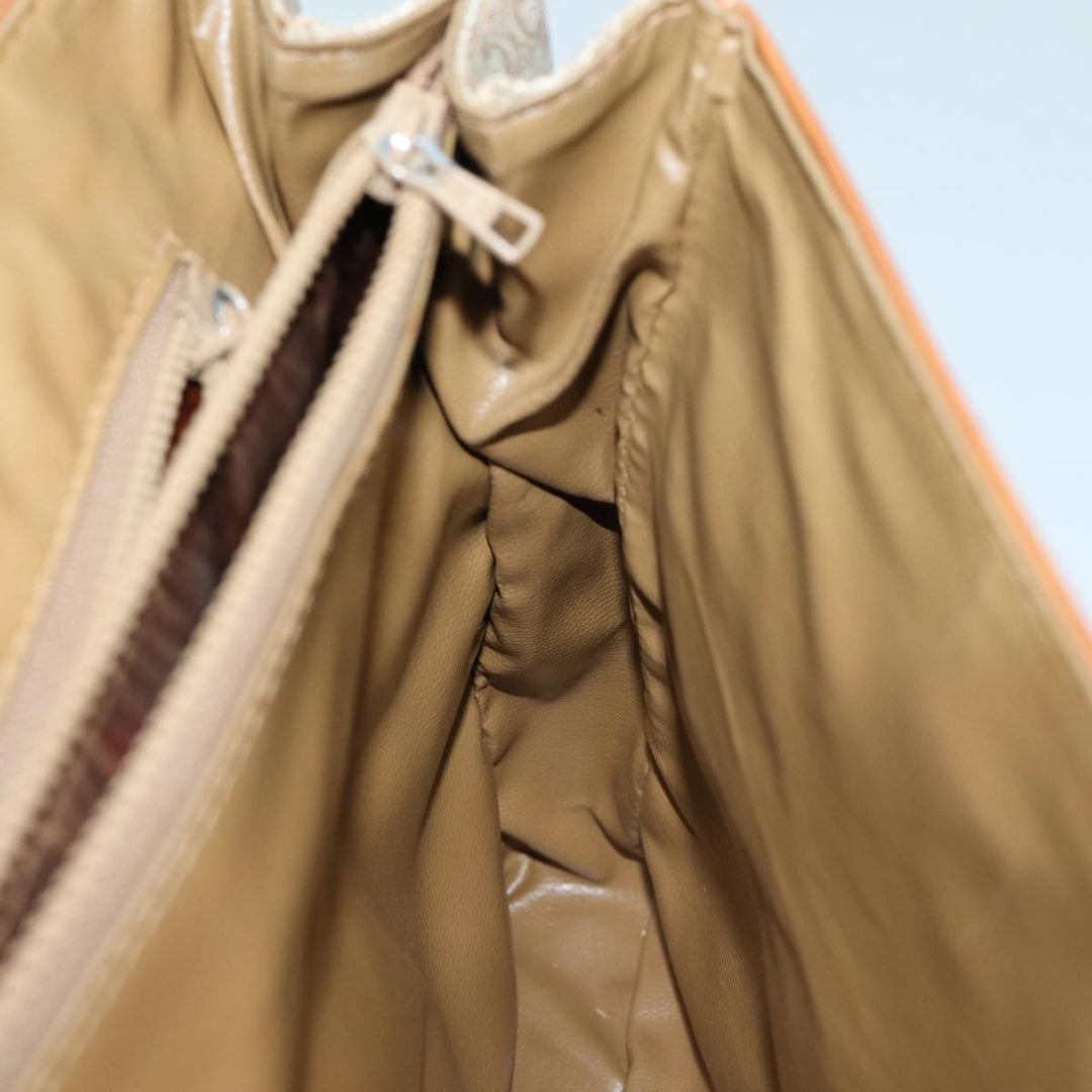 Celine Macadam Canvas Hand Bag Beige Auth 72344