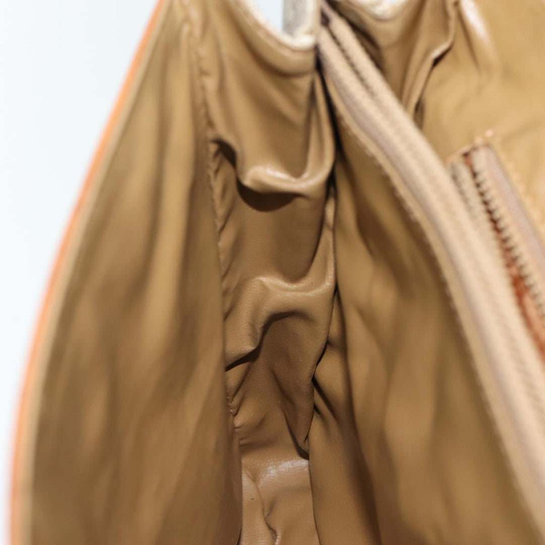 Celine Macadam Canvas Hand Bag Beige Auth 72344