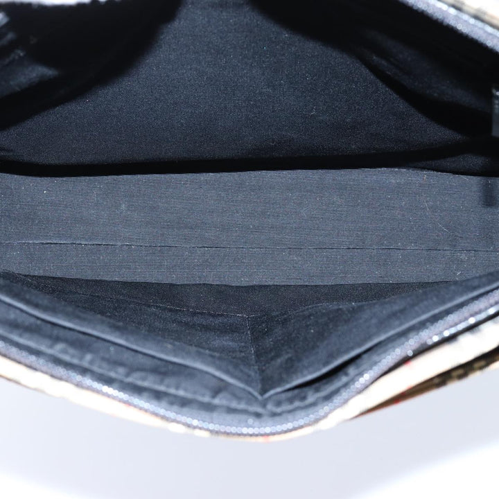 Burberry Nova Check Tote Bag Canvas Beige Black Auth 72354