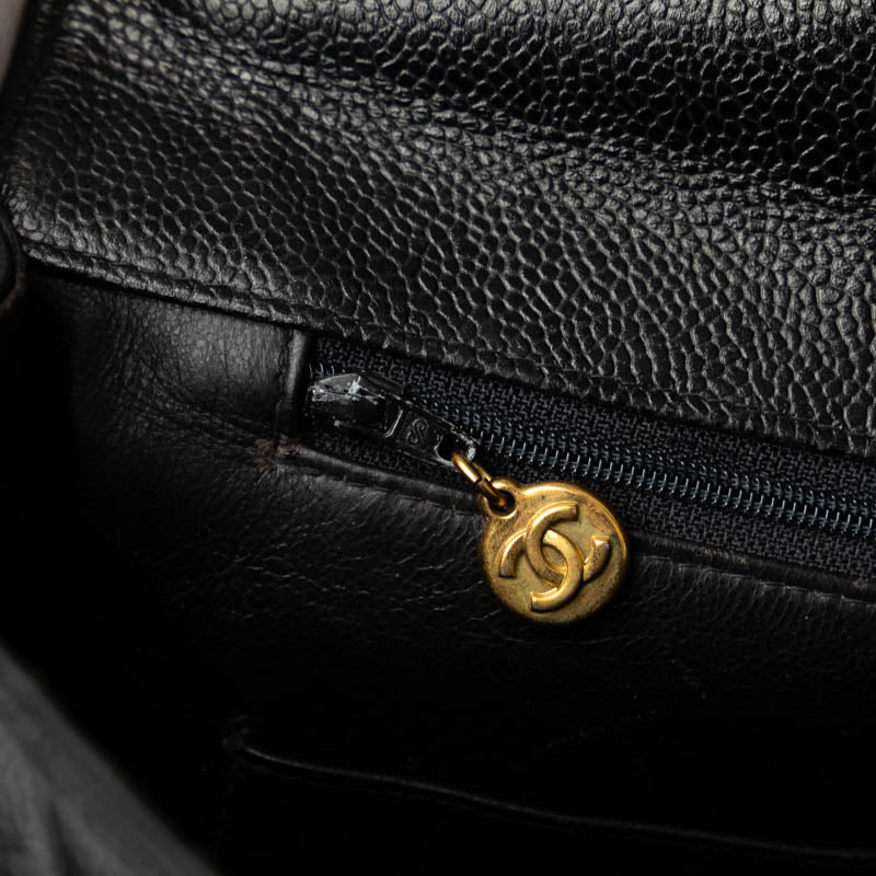 Top Quality Chanel Top Quality Chanel MATRESSE HANDBACK CABIAS SKIN BLACK LADY'S WORKSHOP