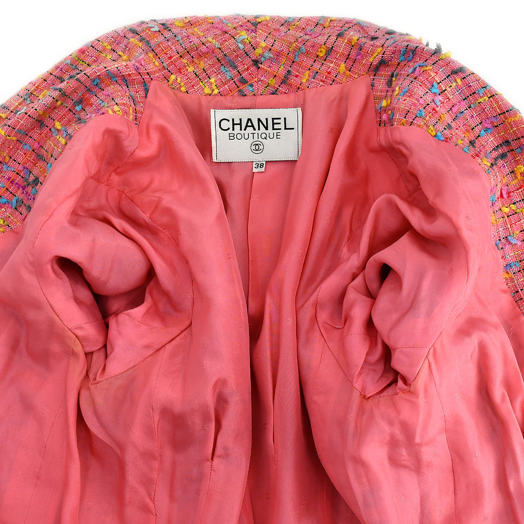 Top Quality Chanel Single Breasted Jacket Pink #38