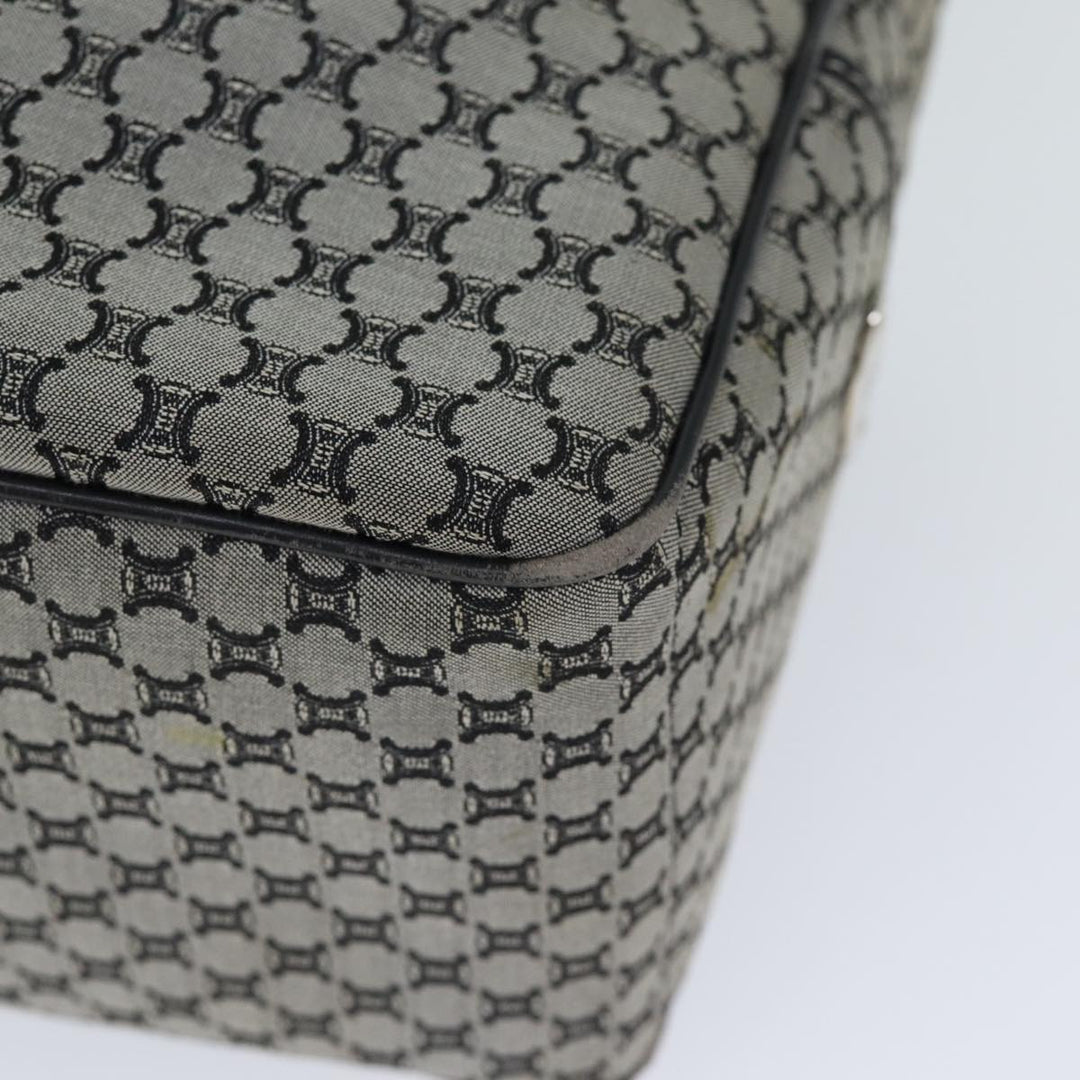 Celine Macadam Canvas Hand Bag Gray Auth 72403