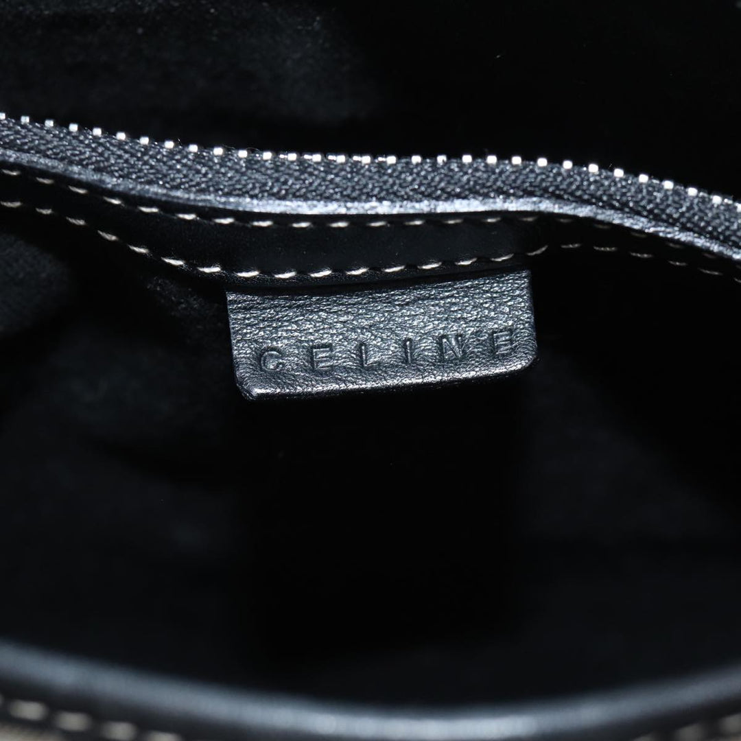Celine Macadam Canvas Hand Bag Gray Auth 72403