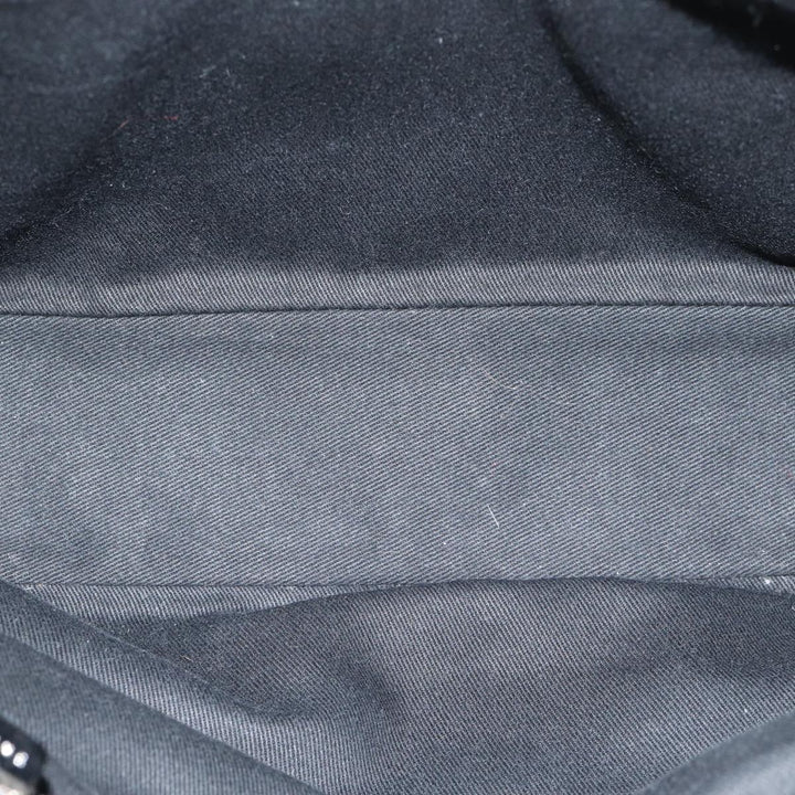 Celine Macadam Canvas Hand Bag Gray Auth 72403