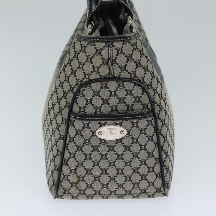 Celine Macadam Canvas Hand Bag Gray Auth 72403