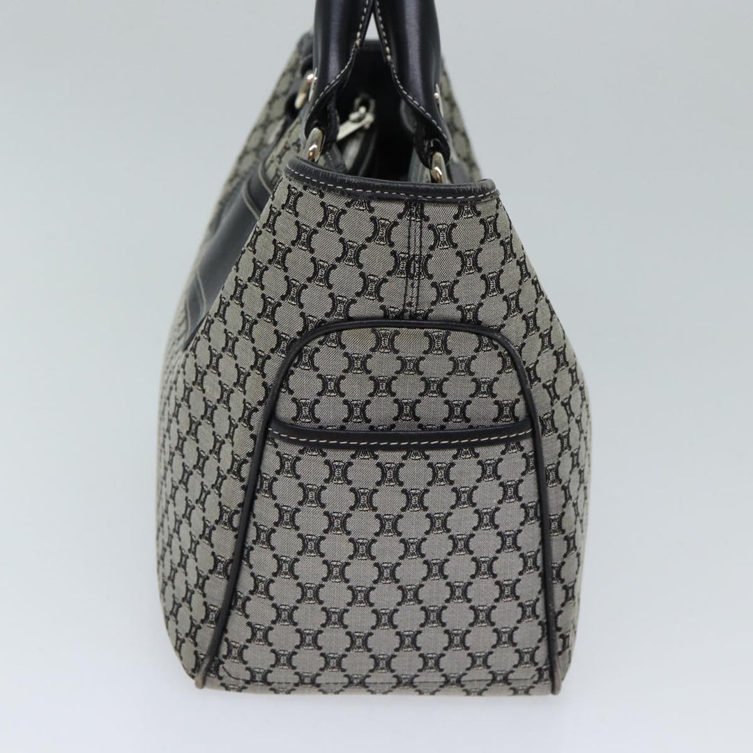 Celine Macadam Canvas Hand Bag Gray Auth 72403