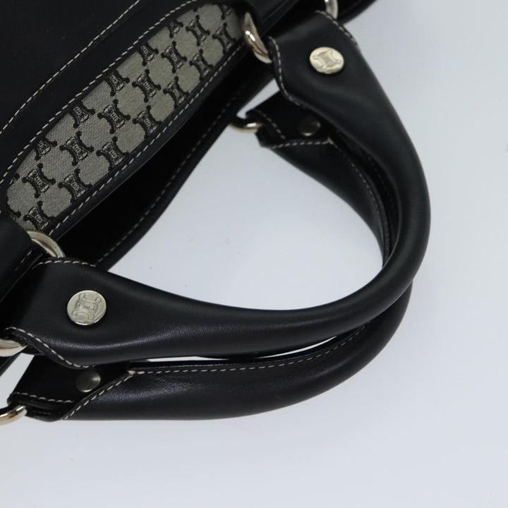 Celine Macadam Canvas Hand Bag Gray Auth 72403