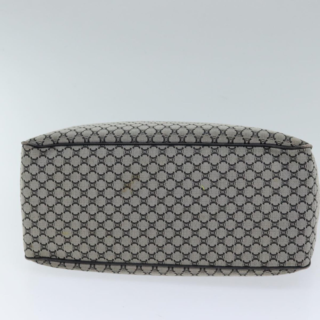 Celine Macadam Canvas Hand Bag Gray Auth 72403