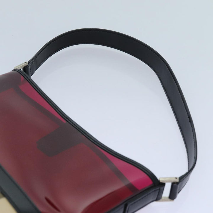 Top Quality Burberry Nova Check Shoulder Bag Coated Canvas Vinyl Beige Red Auth 72405