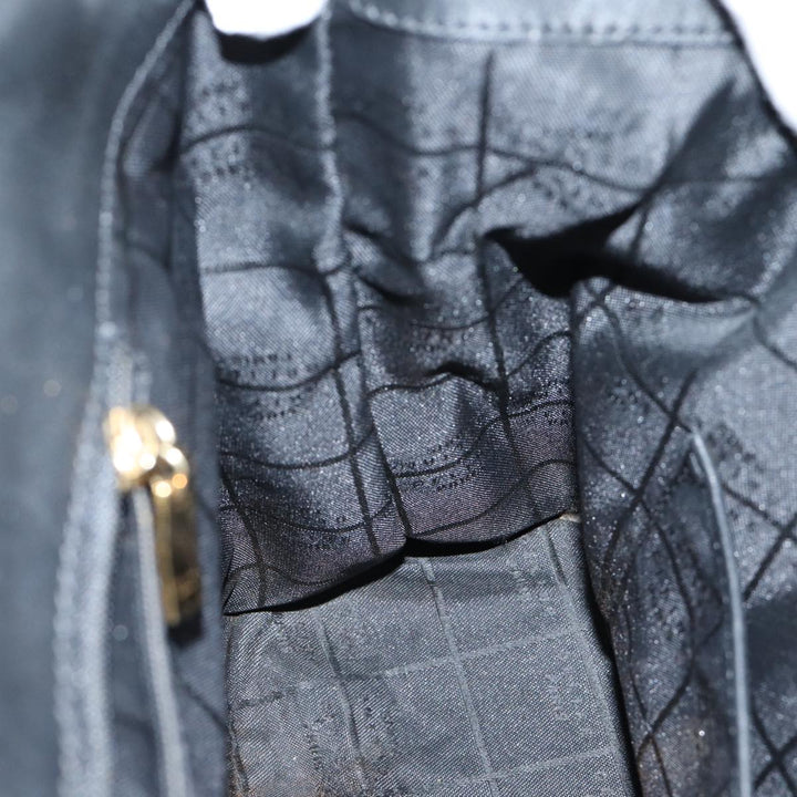 Celine Hand Bag Leather Black Auth 72409