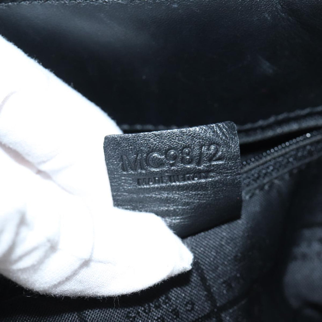 Celine Hand Bag Leather Black Auth 72409