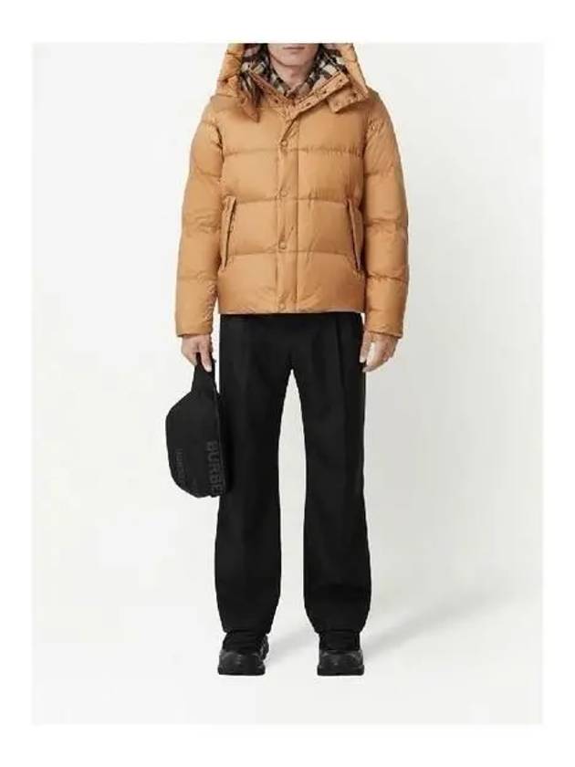 Burberry Detachable Sleeve Hooded Padding Beige