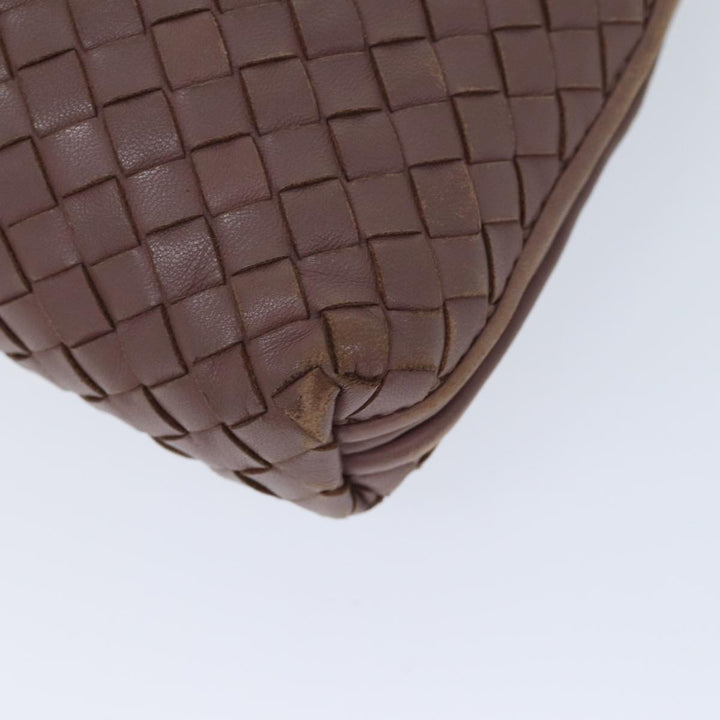 Bottega veneta INTRECCIATO Shoulder Bag Leather Pink Auth 72460