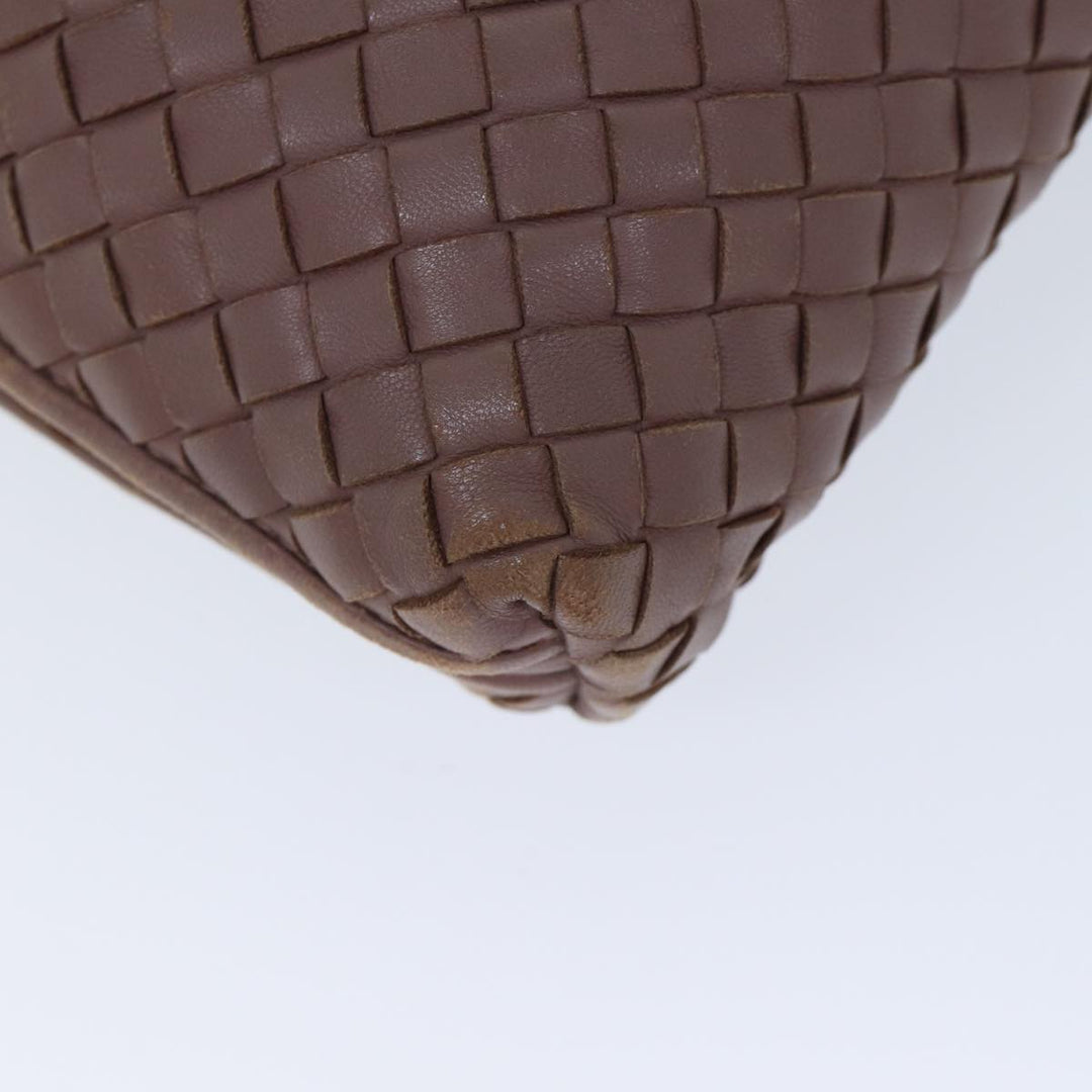 Bottega veneta INTRECCIATO Shoulder Bag Leather Pink Auth 72460