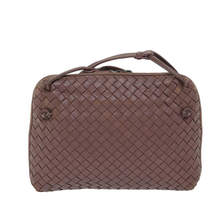 Bottega veneta INTRECCIATO Shoulder Bag Leather Pink Auth 72460