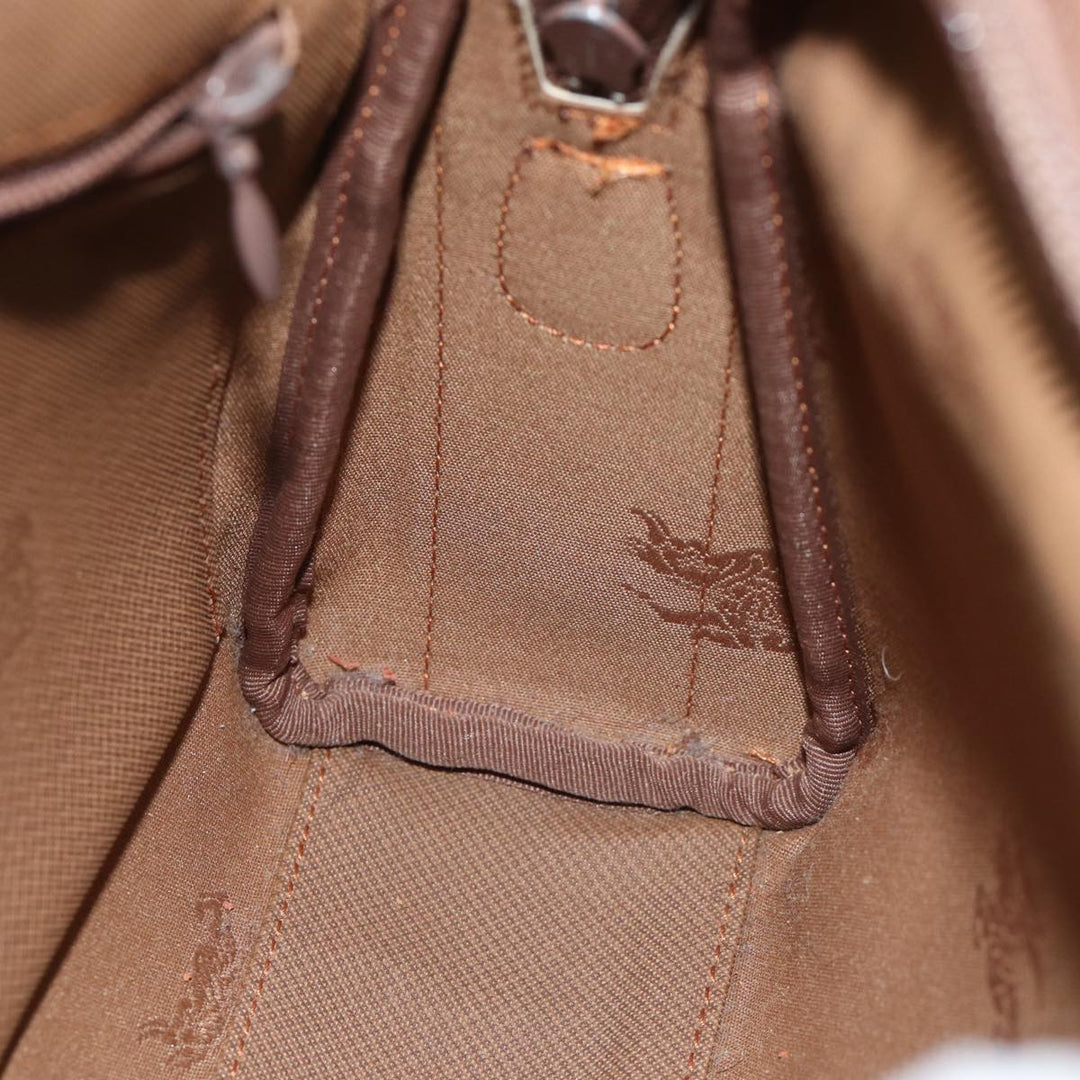 Burberry Nova Check Shoulder Bag Canvas Beige Auth 72502