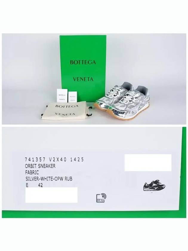 Bottega veneta Orbit Mesh Low Top Sneakers Silver