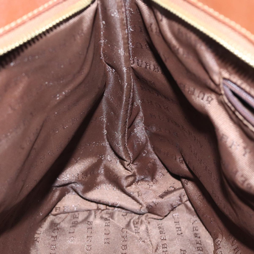 Burberry Nova Check Tote Bag PVC Beige Brown Auth 72636