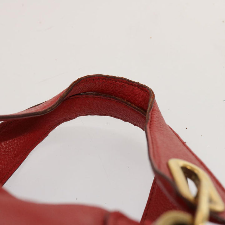 Chloe Paraty Hand Bag Leather 2way Red 72667