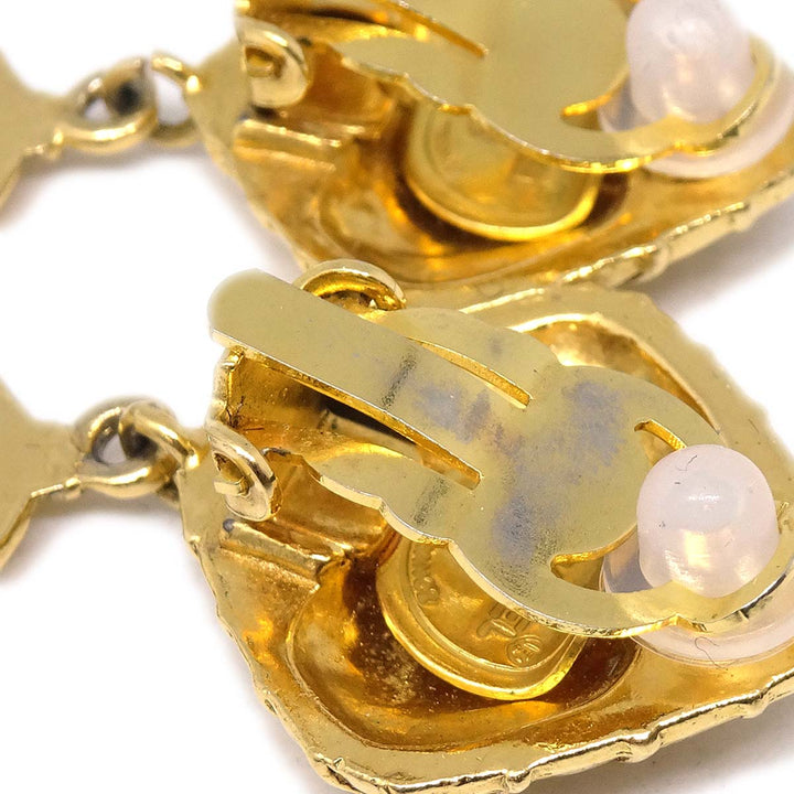 Top Quality Chanel Mademoiselle Dangle Earrings Clip-On Gold