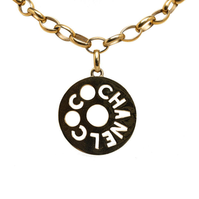 Top Quality Chanel logo plate chain necklace g maquette ladies Chanel