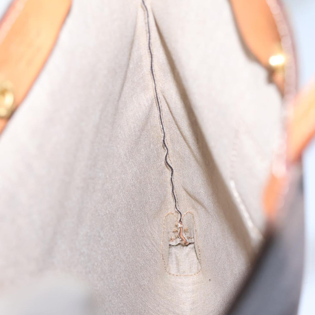 Celine Macadam Canvas Hand Bag PVC Brown Auth 72761