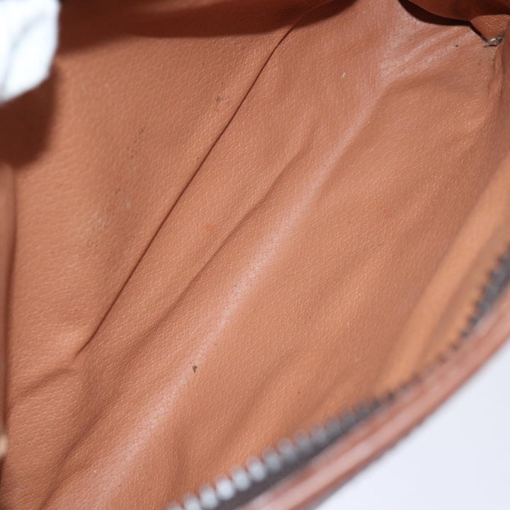 Celine Macadam Canvas Clutch Bag PVC Brown Auth 72806