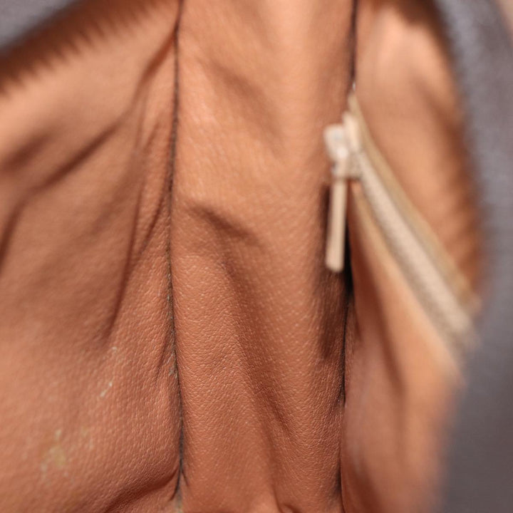 Celine Macadam Canvas Clutch Bag PVC Brown Auth 72806