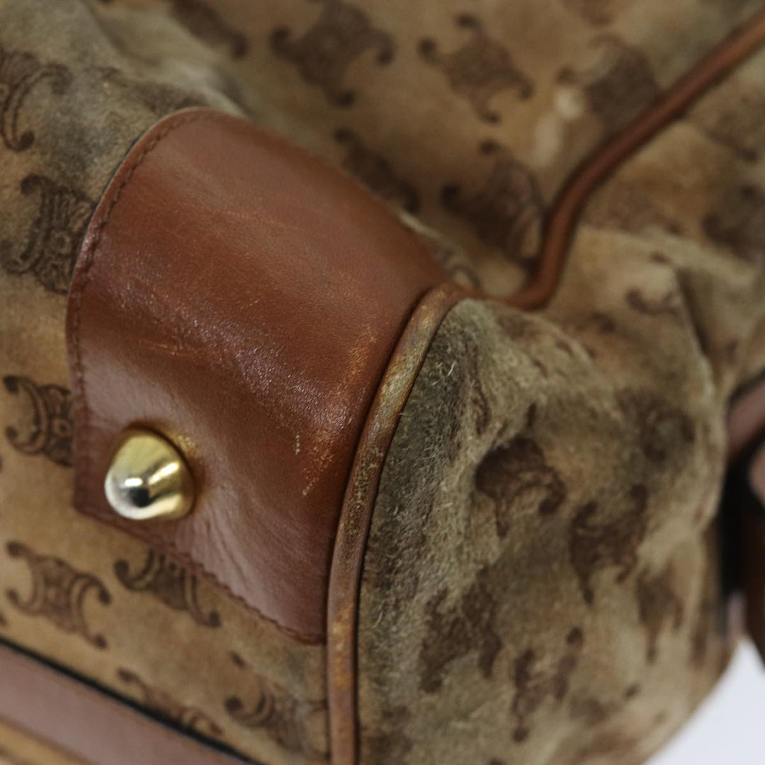 Celine Macadam Canvas Boston Bag Beige  72834
