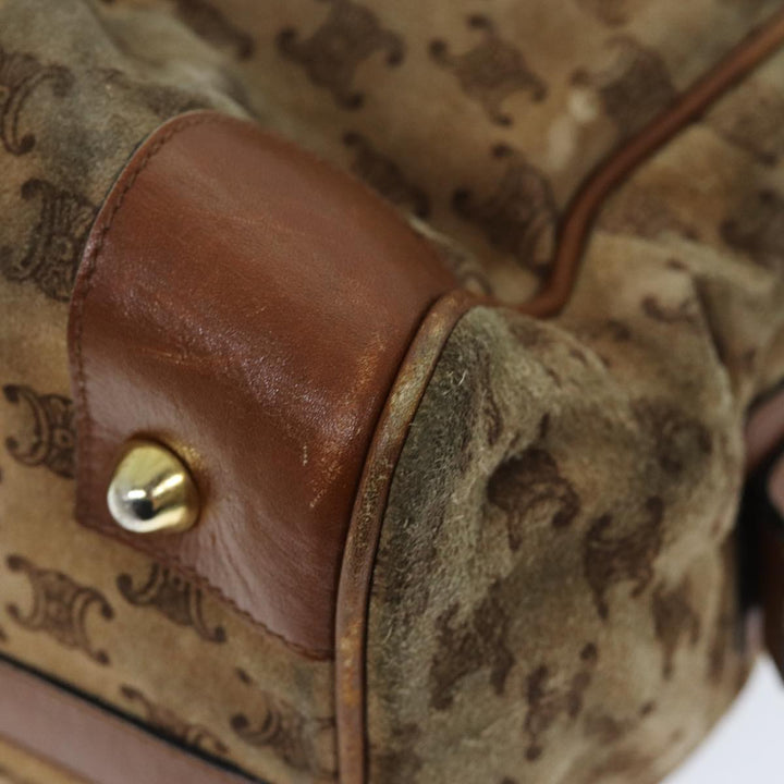 Celine Macadam Canvas Boston Bag Beige  72834