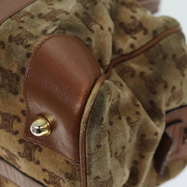 Celine Macadam Canvas Boston Bag Beige  72834
