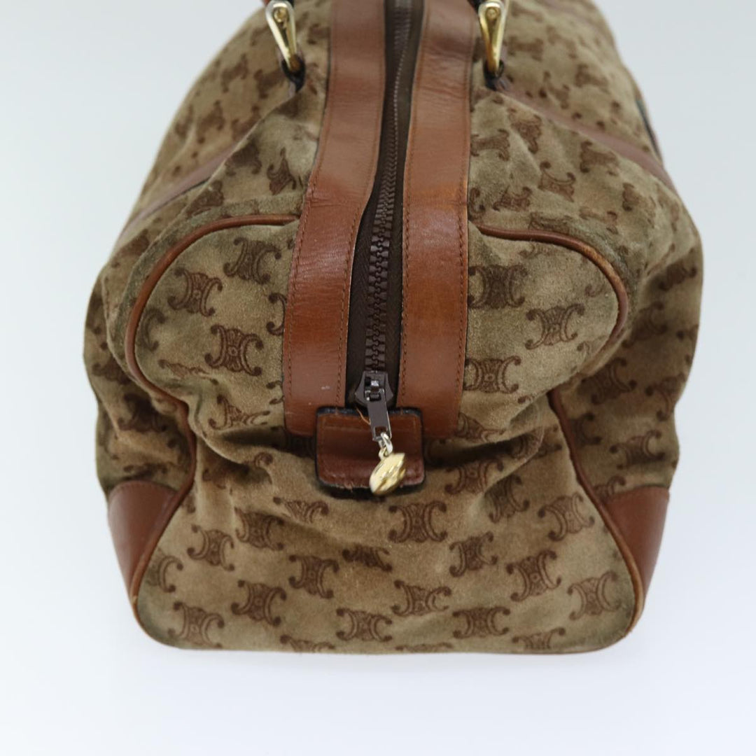 Celine Macadam Canvas Boston Bag Beige  72834