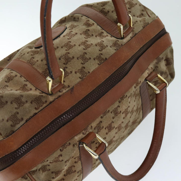 Celine Macadam Canvas Boston Bag Beige  72834