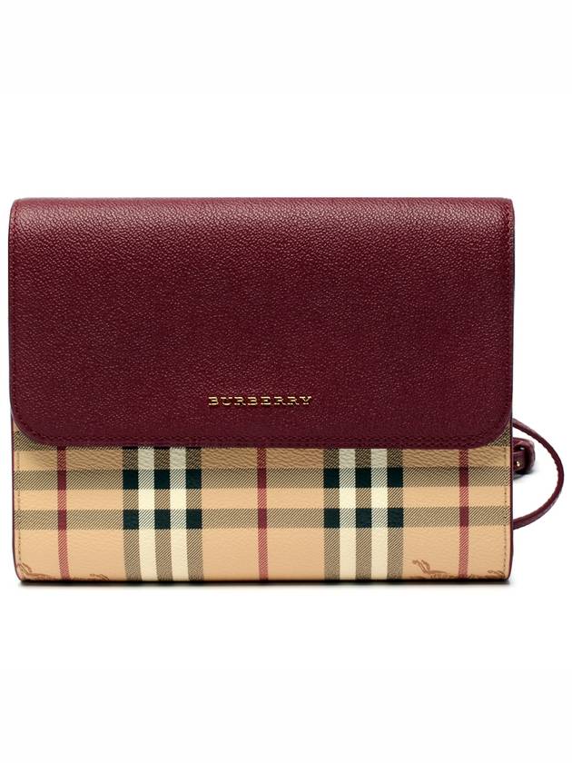 Burberry Haymarket Loxley Cross Bag Red