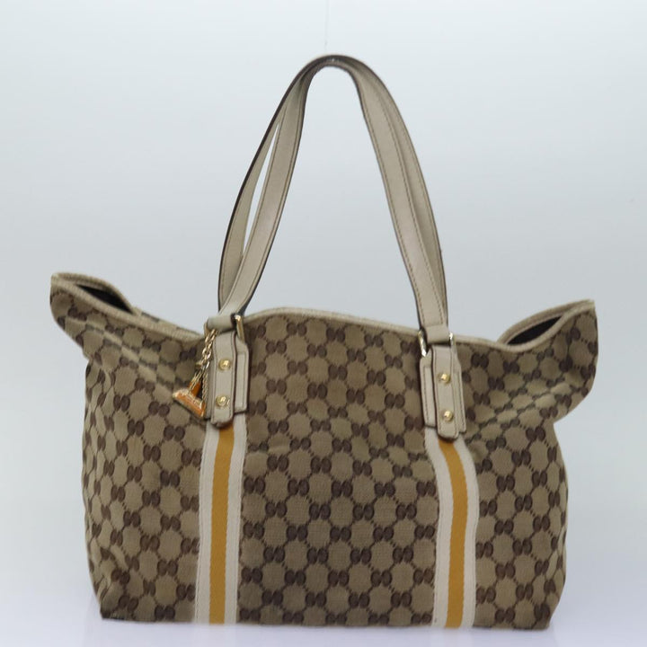 BURBERRY Top Quality Celine Gucci GG Canvas Shoulder Bag Leather 3Set Beige Black Auth 72897